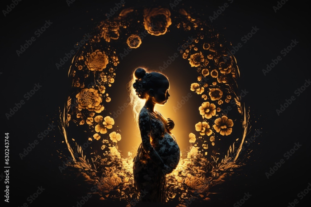 Pregnancy And Infant Loss Awareness Month October 15 miscarriage and infant deaths, including miscarriage, stillbirth, ectopic pregnancy, medically induced termination of pregnancy newborn deaths. - obrazy, fototapety, plakaty 