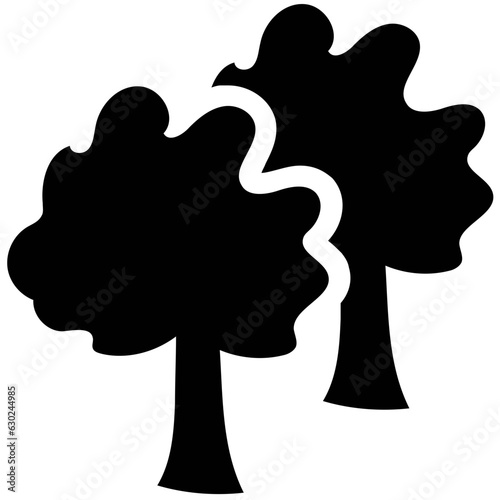 Forest Vector Solid Icons 

