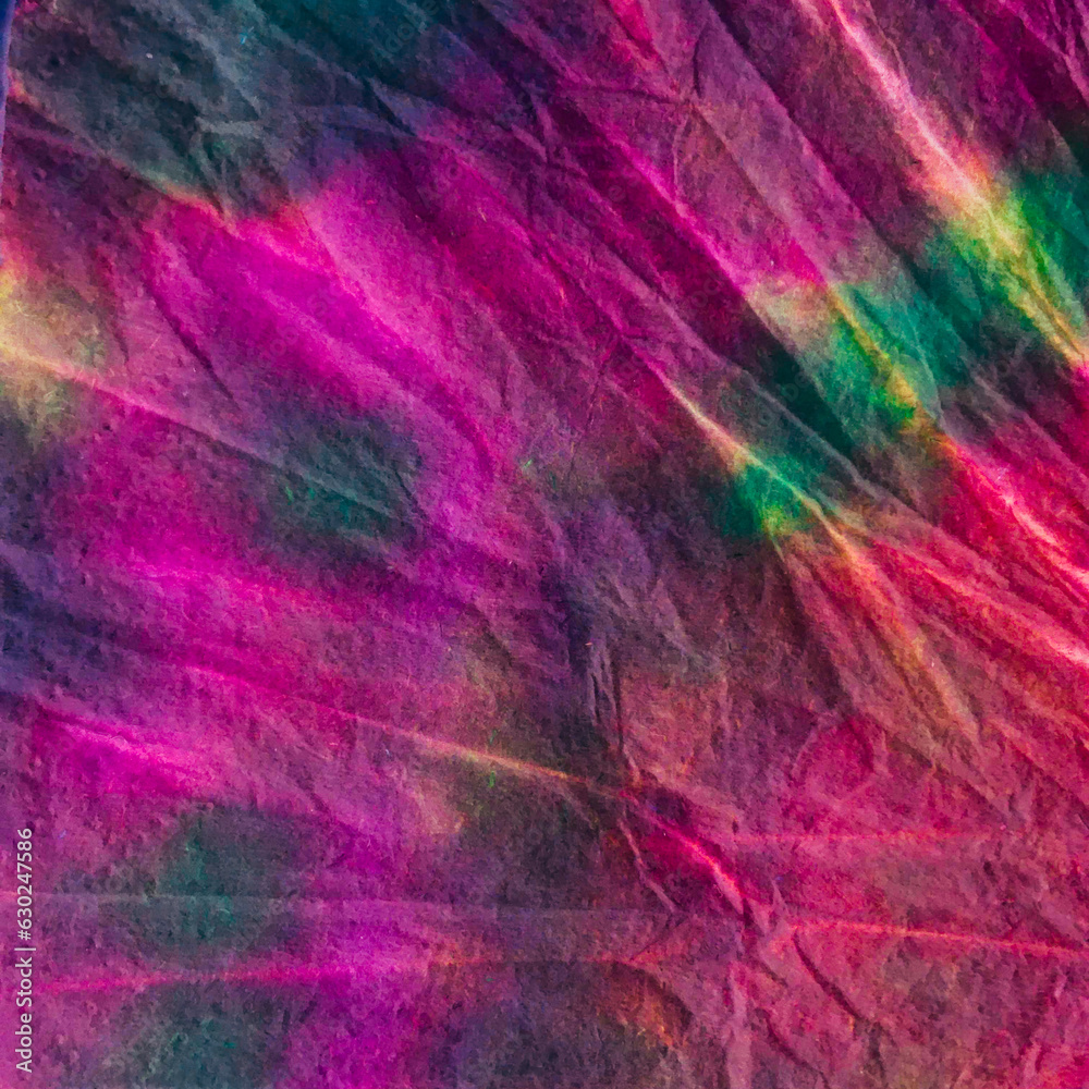 Obraz premium Traditional Tie Dye Pattern. Dyed Ikat