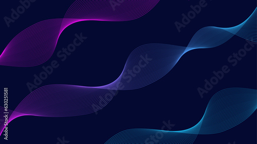 abstract blue background with waves, geometric wave, blend