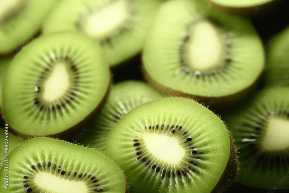 Fresh juicy kiwi slices closeup. Fresh juicy kiwi slices closeup.