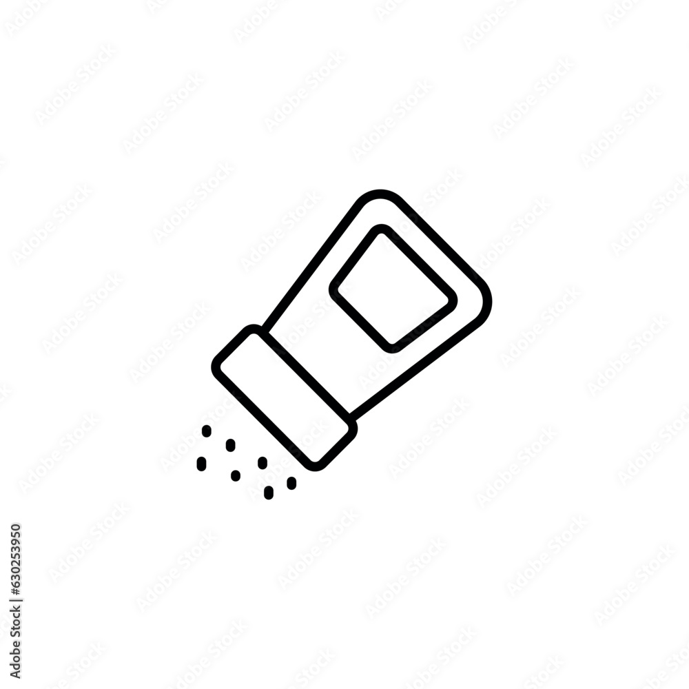 Salt Shaker icon design with white background stock illustration Salt Shaker icon design with white background stock illustration