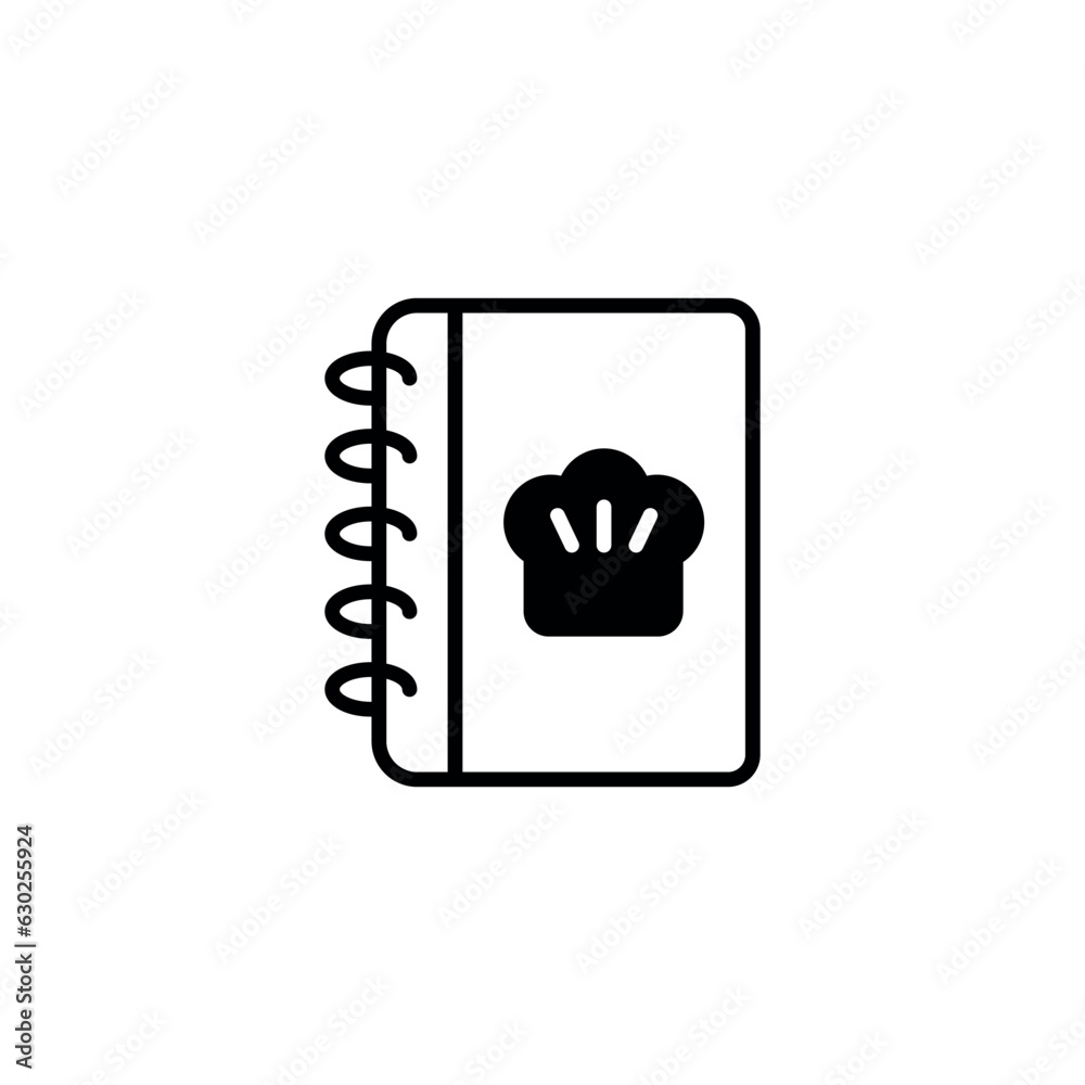 Food Menu icon design with white background stock illustration Stock