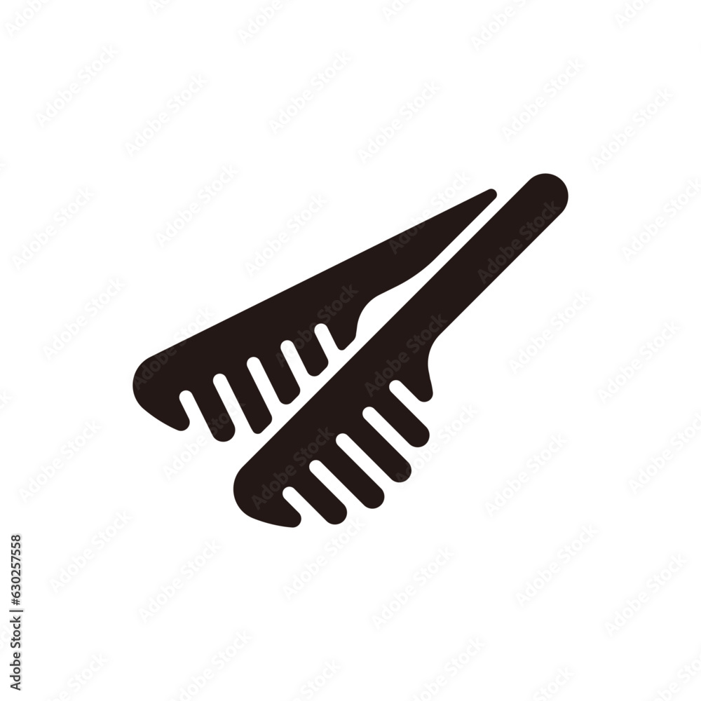 Tongs icon.Flat silhouette version. Tongs icon.Flat silhouette version.