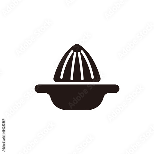 Lemon squeezer icon.Flat silhouette version.