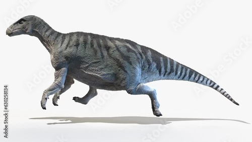 Animation of a Iguanodon walking photo