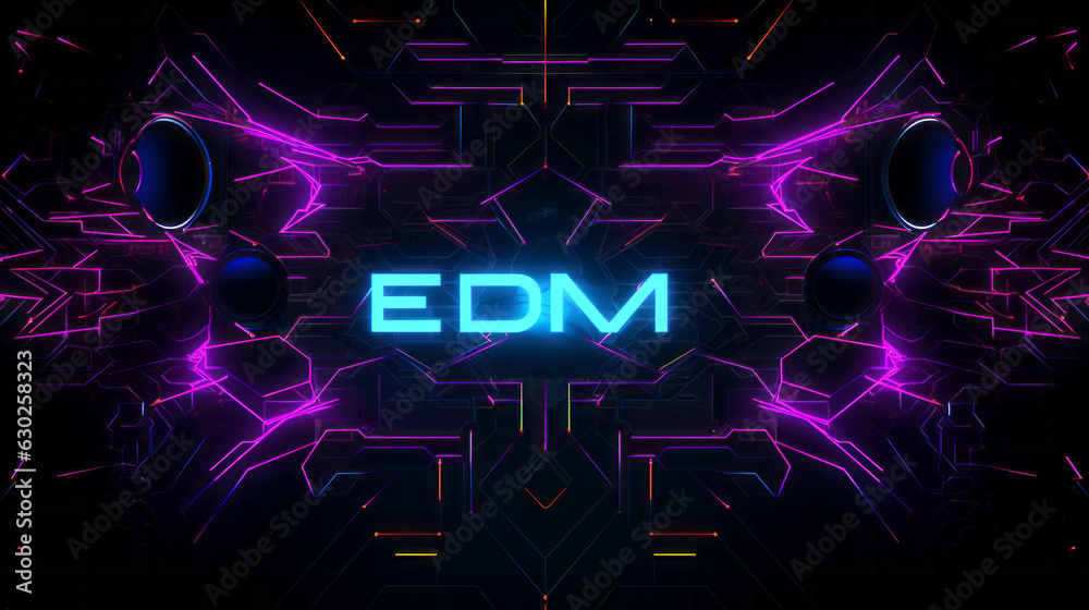 EDM Electronic Dance Music background