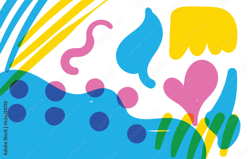 Naklejka premium vector shape illustration design