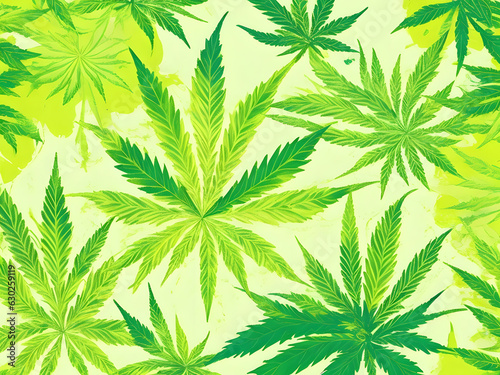 marijuana seamless pattern