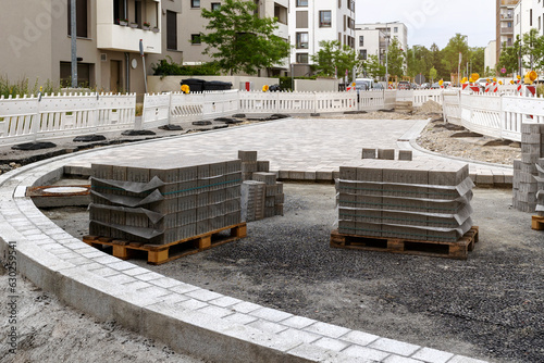 Fotografie Paving Stones for New Road