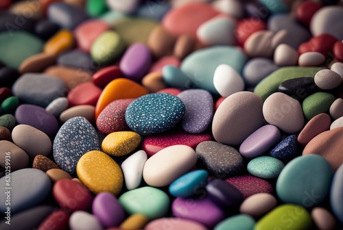 beautiful background colorful stones. generative ai