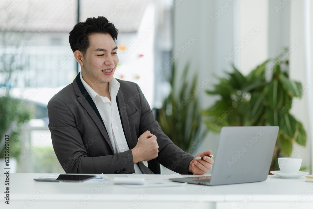 Happy asian businessman, Winner, excited asian person winning, Happy excited Asian man, Happy asian businessman, Winner, excited asian person winning, Happy excited Asian man,