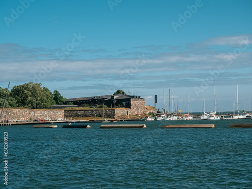 Helsinki, Finland - 07 04 2023: Helsinki Islands, view from the water photo