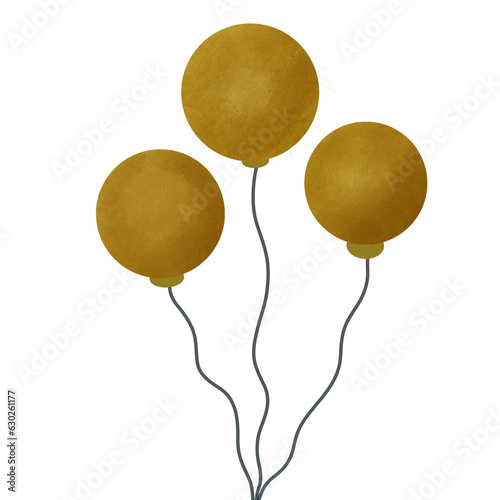 3d render of a bunch of yellow balloons