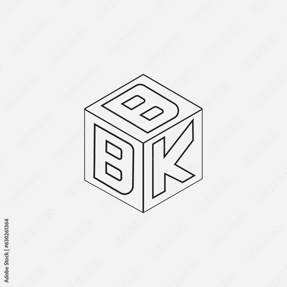Cube letter logo design. Cube letter logo design.