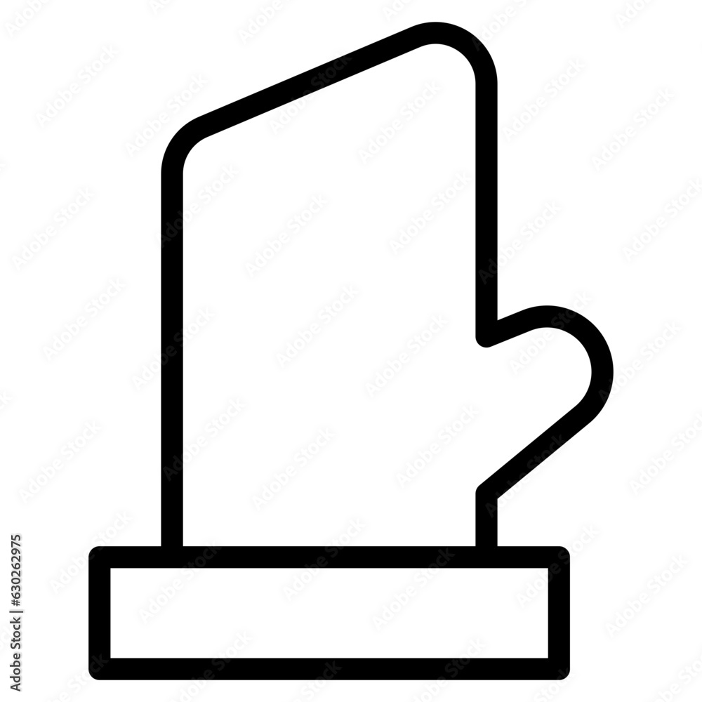 Fototapeta premium cooking gloves line 