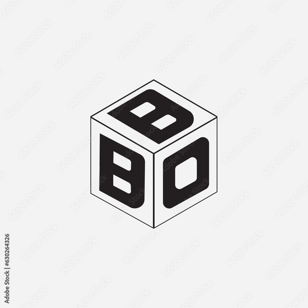Obraz premium Cube letter logo design.