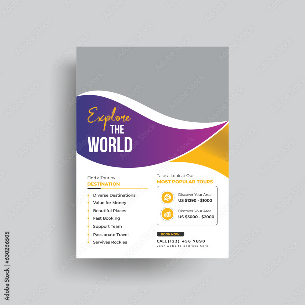 Tour Travel Agency Promotion travel flyer design template, tour flyer, tourism color a4 print ready flyer Tour Travel Agency Promotion travel flyer design template, tour flyer, tourism color a4 print ready flyer