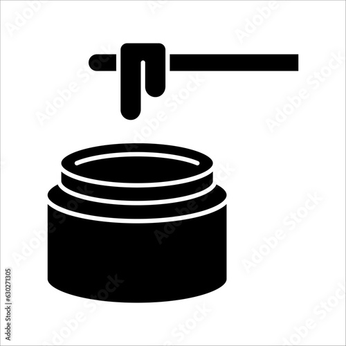 Dish and wax icon. Outline dish and wax vector icon for web design, vector illustration on white background