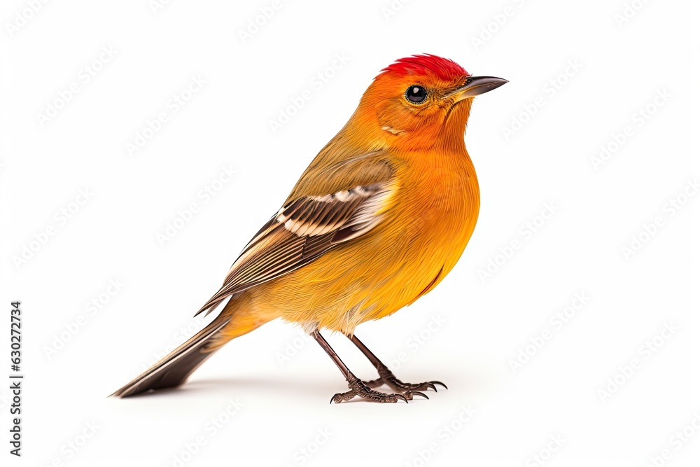 Beautiful isolated bird on white background. Capturing the serene beauty of nature Beautiful isolated bird on white background. Capturing the serene beauty of nature