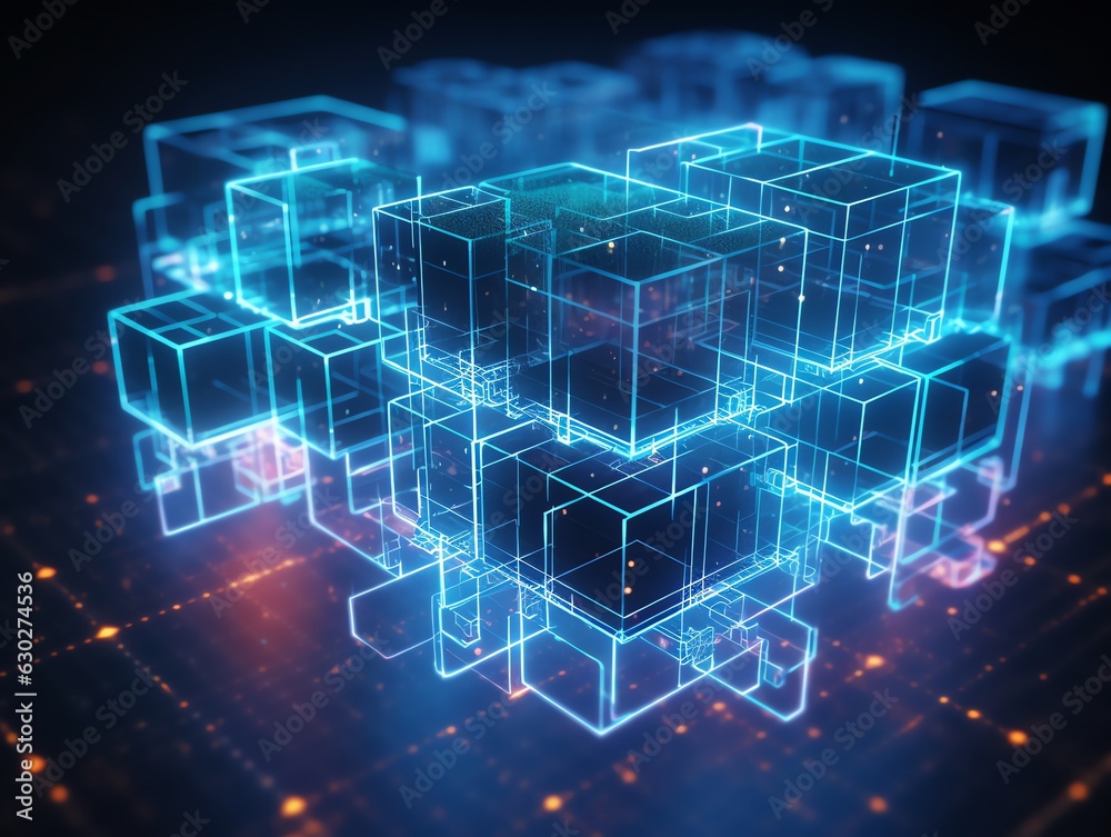 Blockchain Illustration Blockchain Illustration