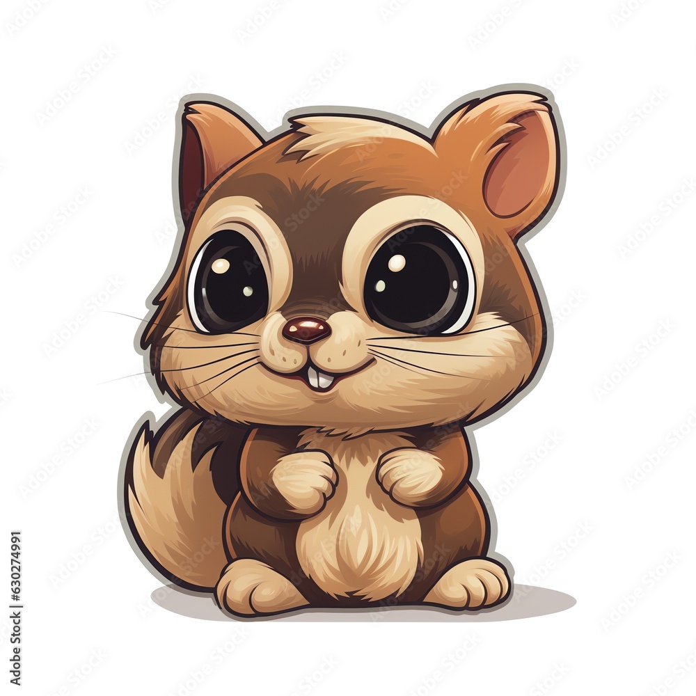 Cute Chipmunk Sticker Cute Chipmunk Sticker