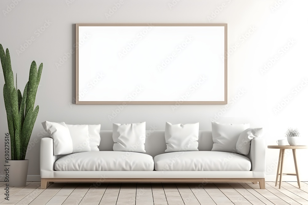 Serene Art Presentation Mockup, generative, ai Serene Art Presentation Mockup, generative, ai