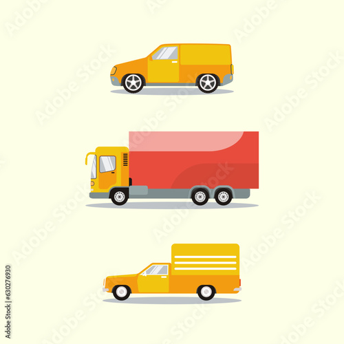 vector delivery trucks