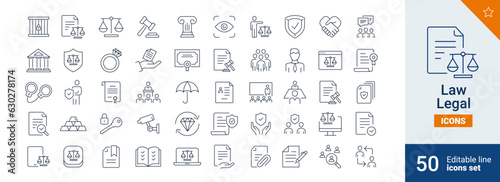 Law icons Pixel perfect. Agreement, insurance, legal, ....