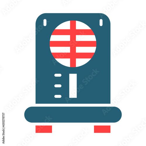 Dehumidifier Glyph Two Color Icon Design