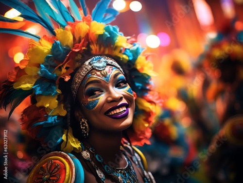 portrait of a woman in carnival mask © Tim Kerkmann
