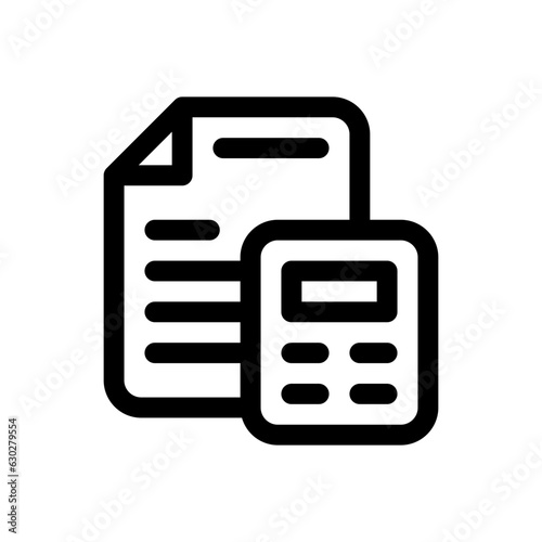 calculating line icon