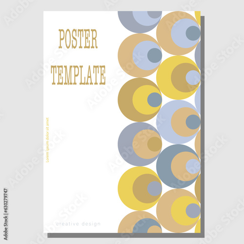 A creative idea for the design of a cover, banner, poster, postcard. Template for corporate style, interior, prints and decorations. Layout for creative design