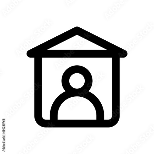 isolation line icon