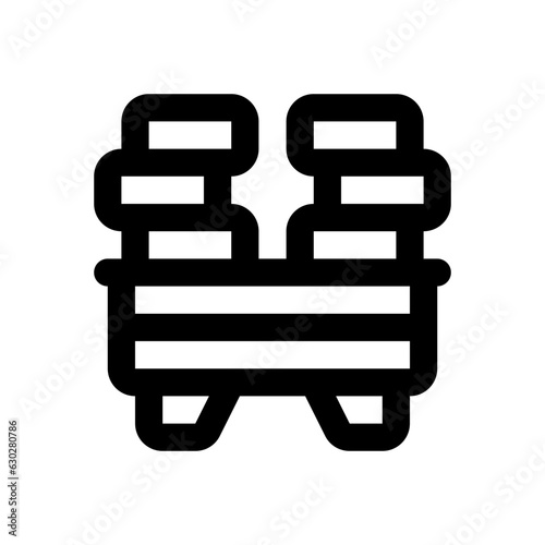 workaholic line icon