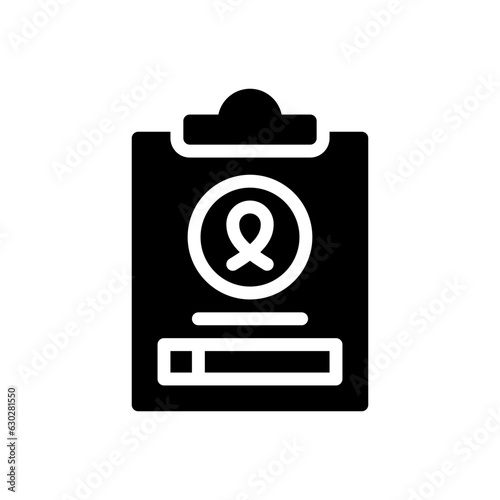 medical report glyph icon