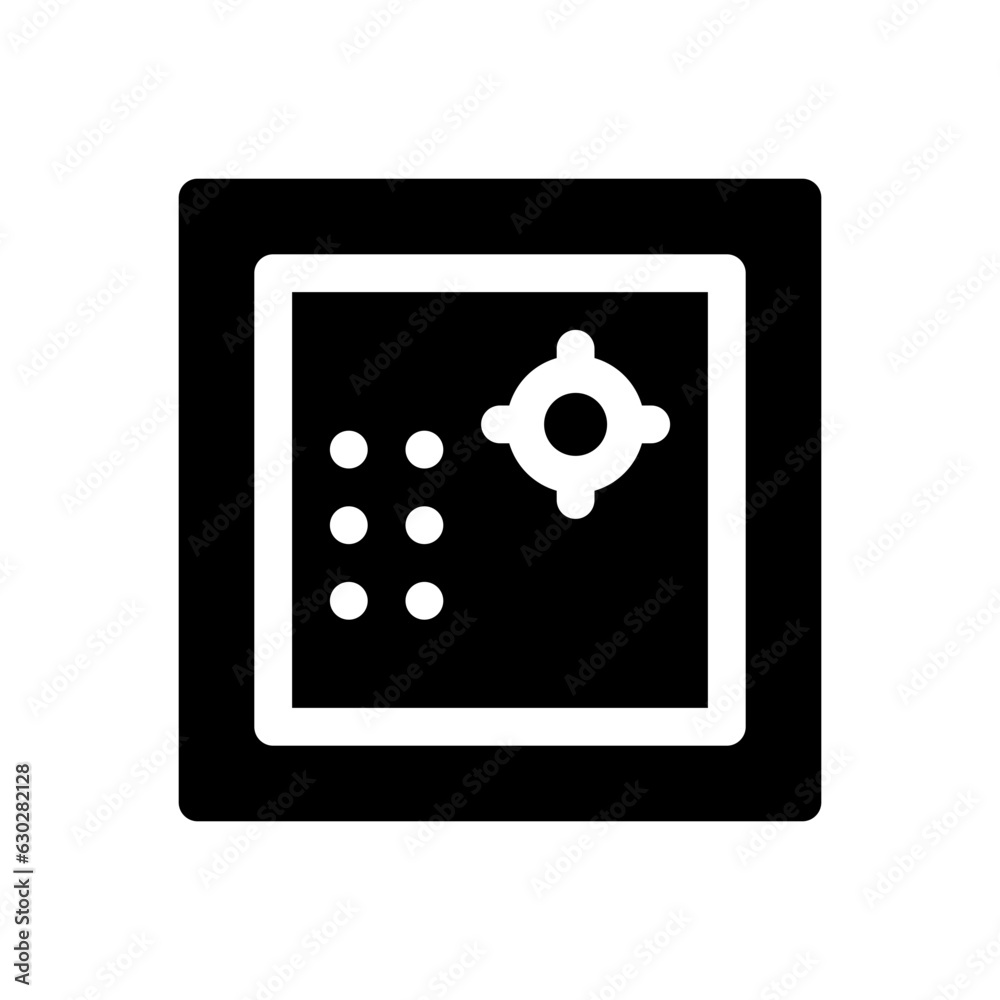 safebox glyph icon