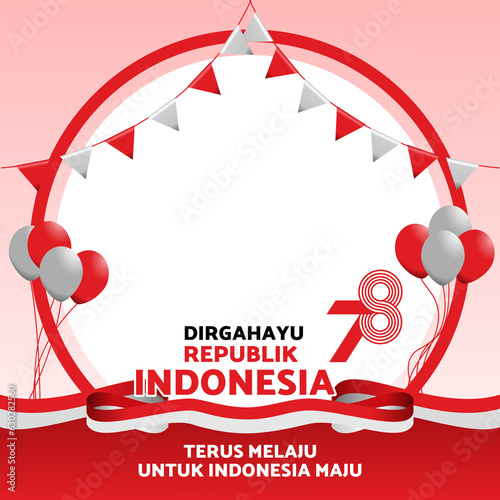 twibon background with the theme of Indonesian independence