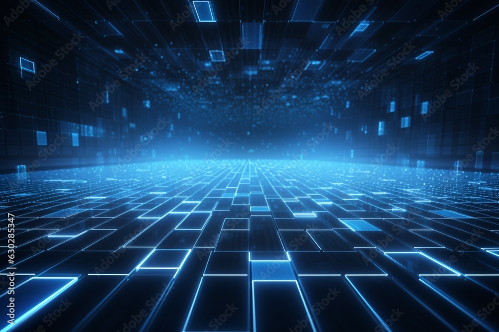 futuristic digital 3d digital background generative ai