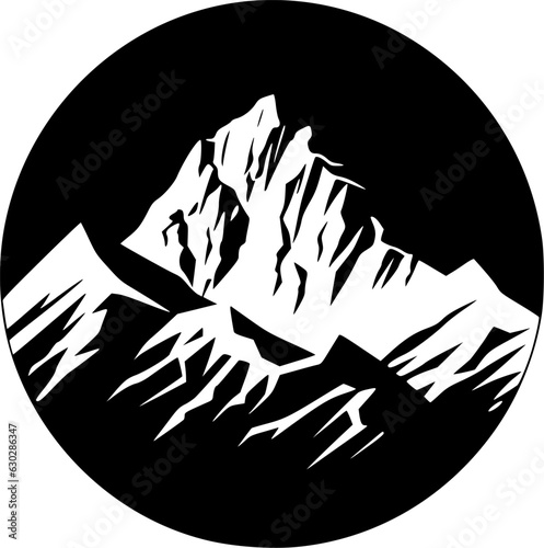 Mountain Range - Minimalist and Flat Logo - Vector illustration