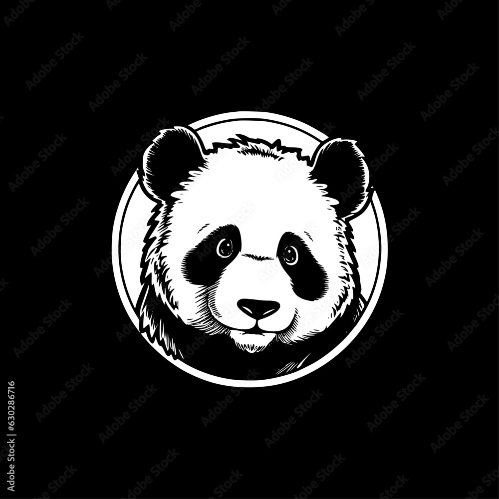 Panda - Minimalist and Flat Logo - Vector illustration Panda - Minimalist and Flat Logo - Vector illustration