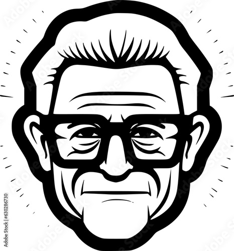 Papa | Minimalist and Simple Silhouette - Vector illustration