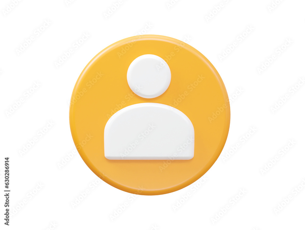 Person icon 3d illustration vector rendering Person icon 3d illustration vector rendering
