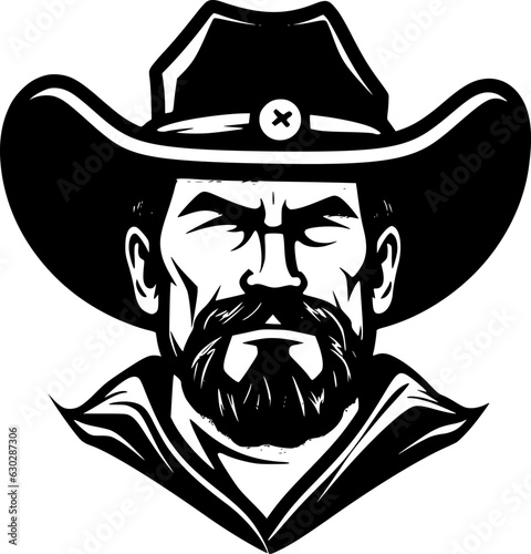 Cowboy - High Quality Vector Logo - Vector illustration ideal for T-shirt graphic