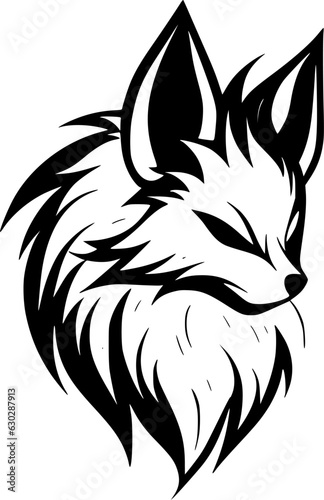 Fox - Minimalist and Flat Logo - Vector illustration