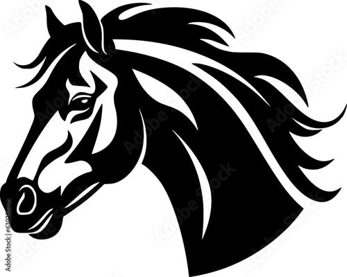 Horse - High Quality Vector Logo - Vector illustration ideal for T-shirt graphic