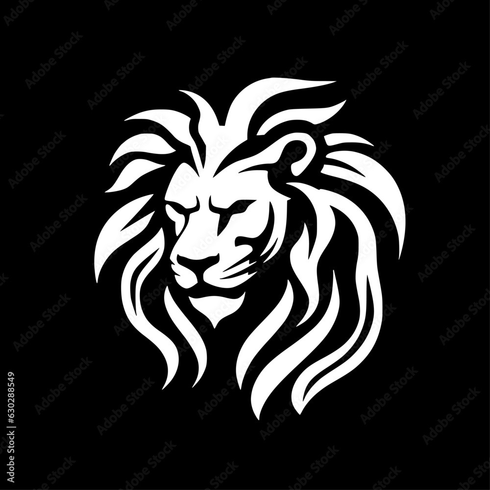 Lion - Minimalist and Flat Logo - Vector illustration Lion - Minimalist and Flat Logo - Vector illustration