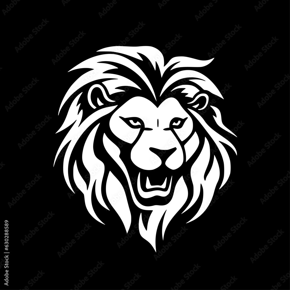 Fototapeta premium Lion - Minimalist and Flat Logo - Vector illustration
