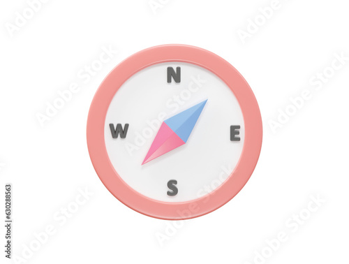 Free Download Compass icon vector 3d rendering transparent - GFXLoad