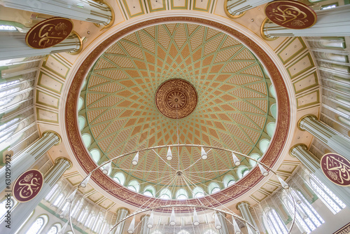 Istanbul, Turkey - 23 April 2023: View of Taksim mosque inside in Istanbul downtown. photo